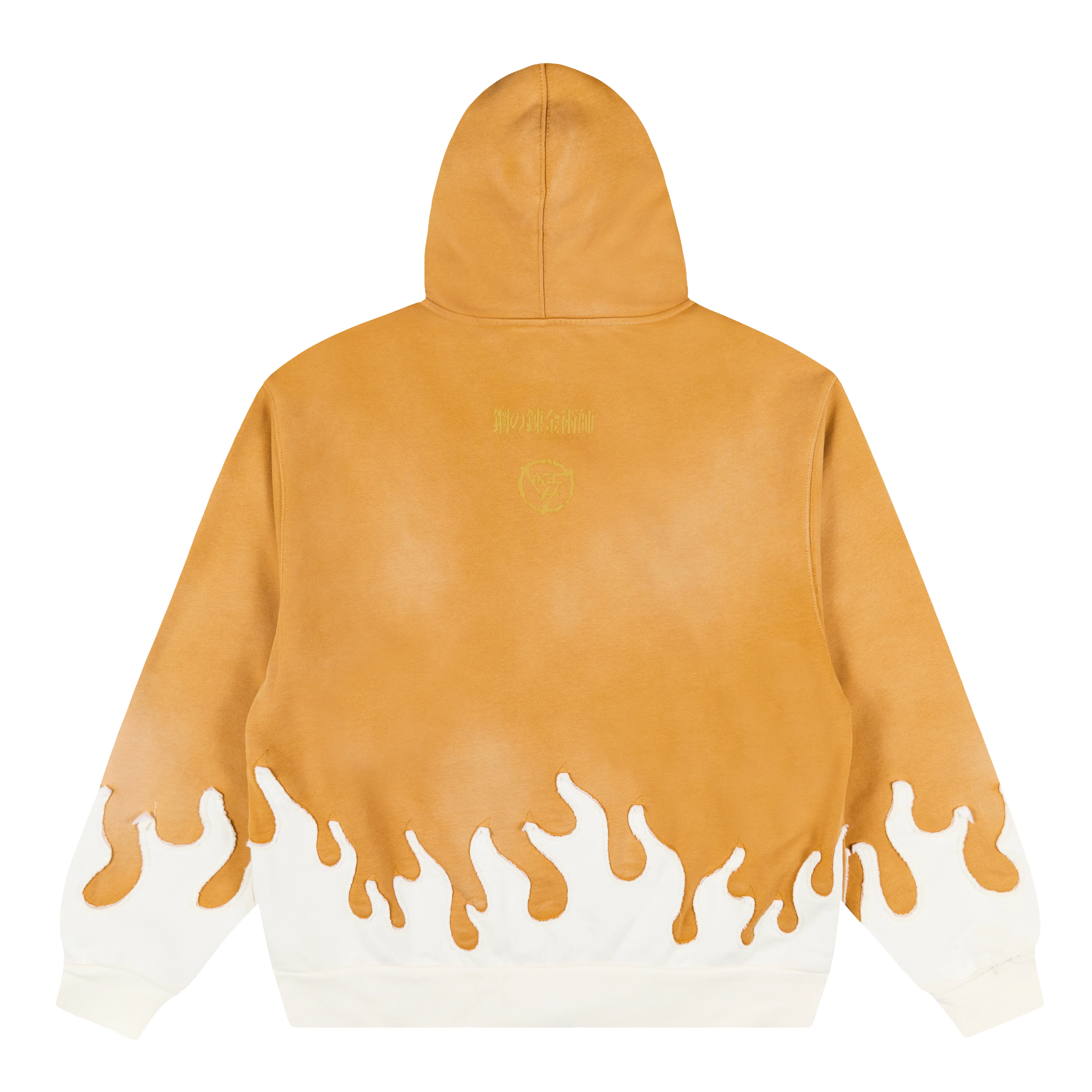 FMAB LING FLAME ZIP UP HOODIE (MUSTARD) *PRE-ORDER*