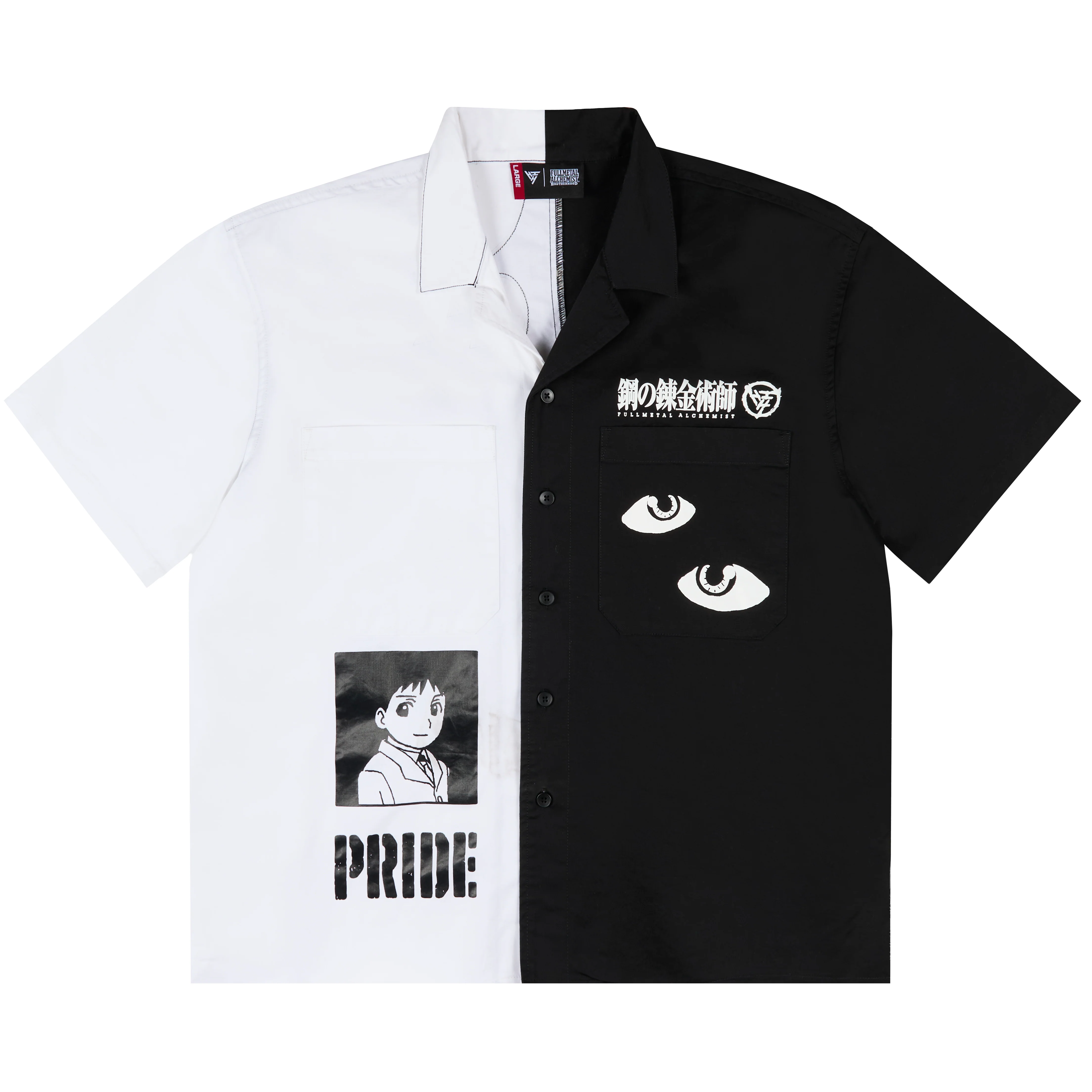 1118-fmab-pride-button-up-shirt-black-white-pre-order-1.webp FMAB PRIDE BUTTON UP SHIRT (BLACK/WHITE) *PRE-ORDER*