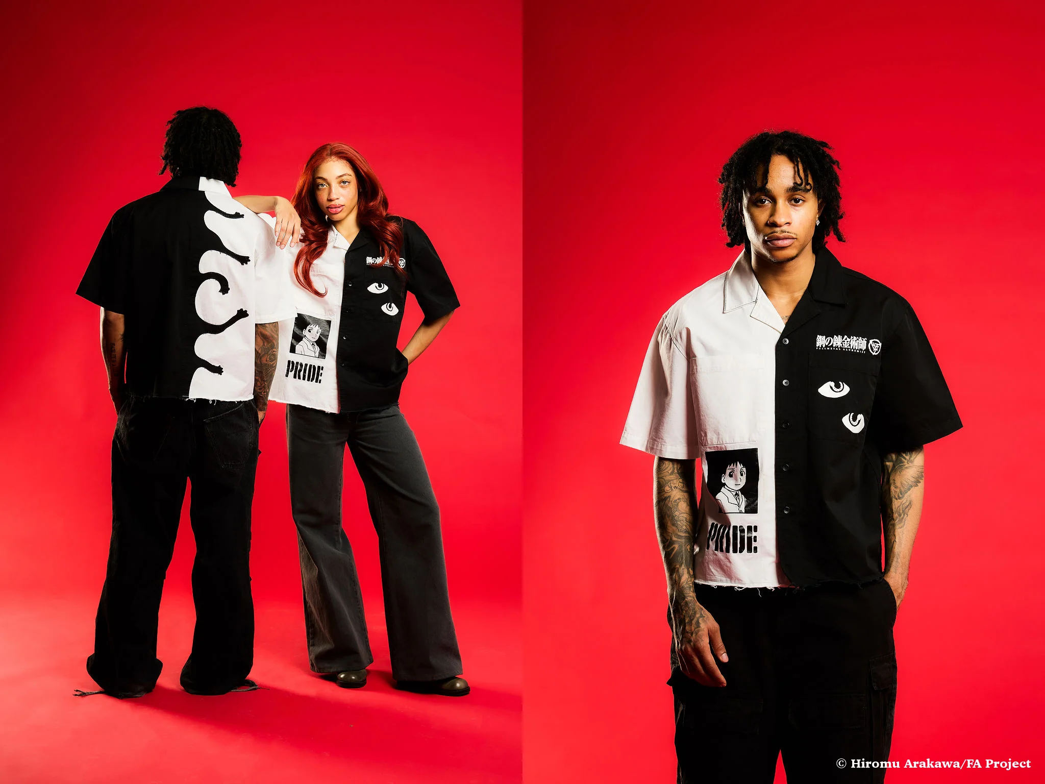 1118-fmab-pride-button-up-shirt-black-white-pre-order-3.webp FMAB PRIDE BUTTON UP SHIRT (BLACK/WHITE) *PRE-ORDER*