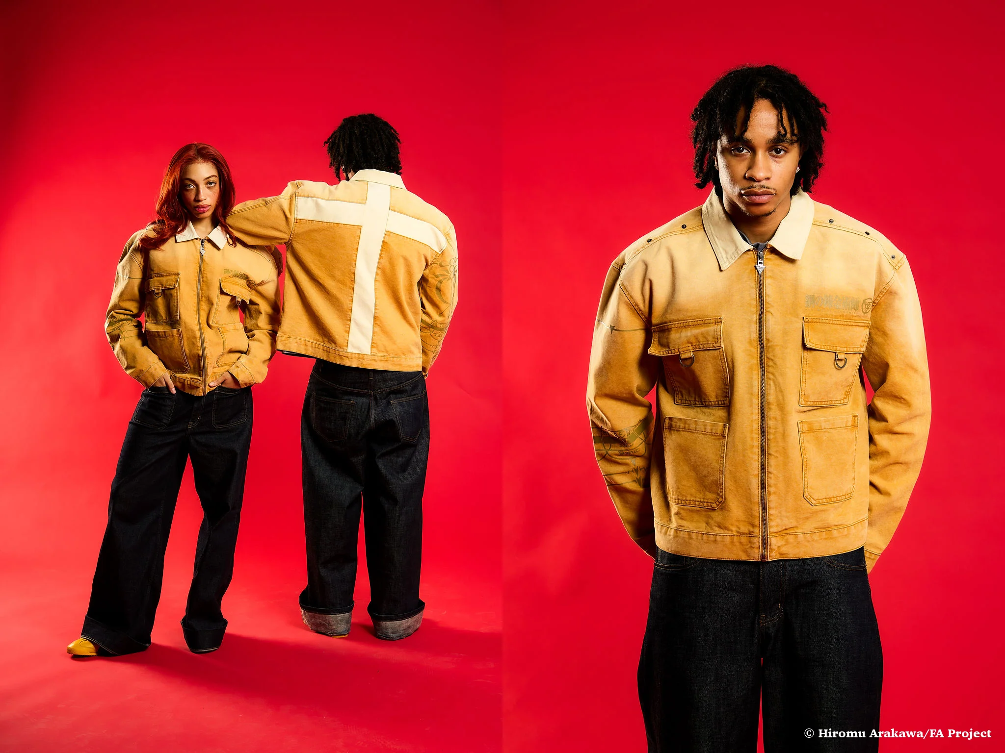 FMAB SCAR TRUCKER JACKET (SAND) *PRE ORDER*
