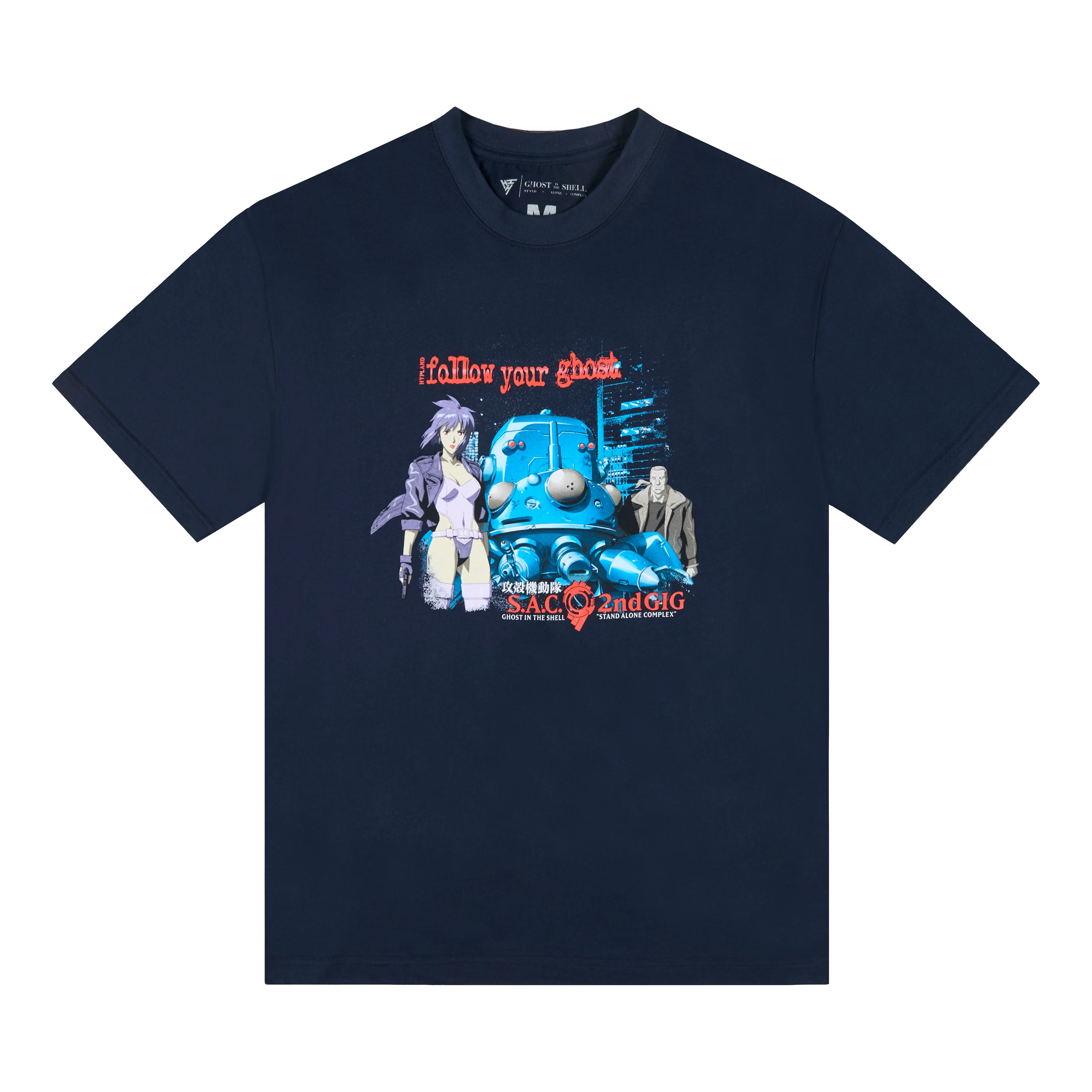 1181-gits-follow-your-ghost-shirt-navy-1.webp GITS FOLLOW YOUR GHOST SHIRT (NAVY)