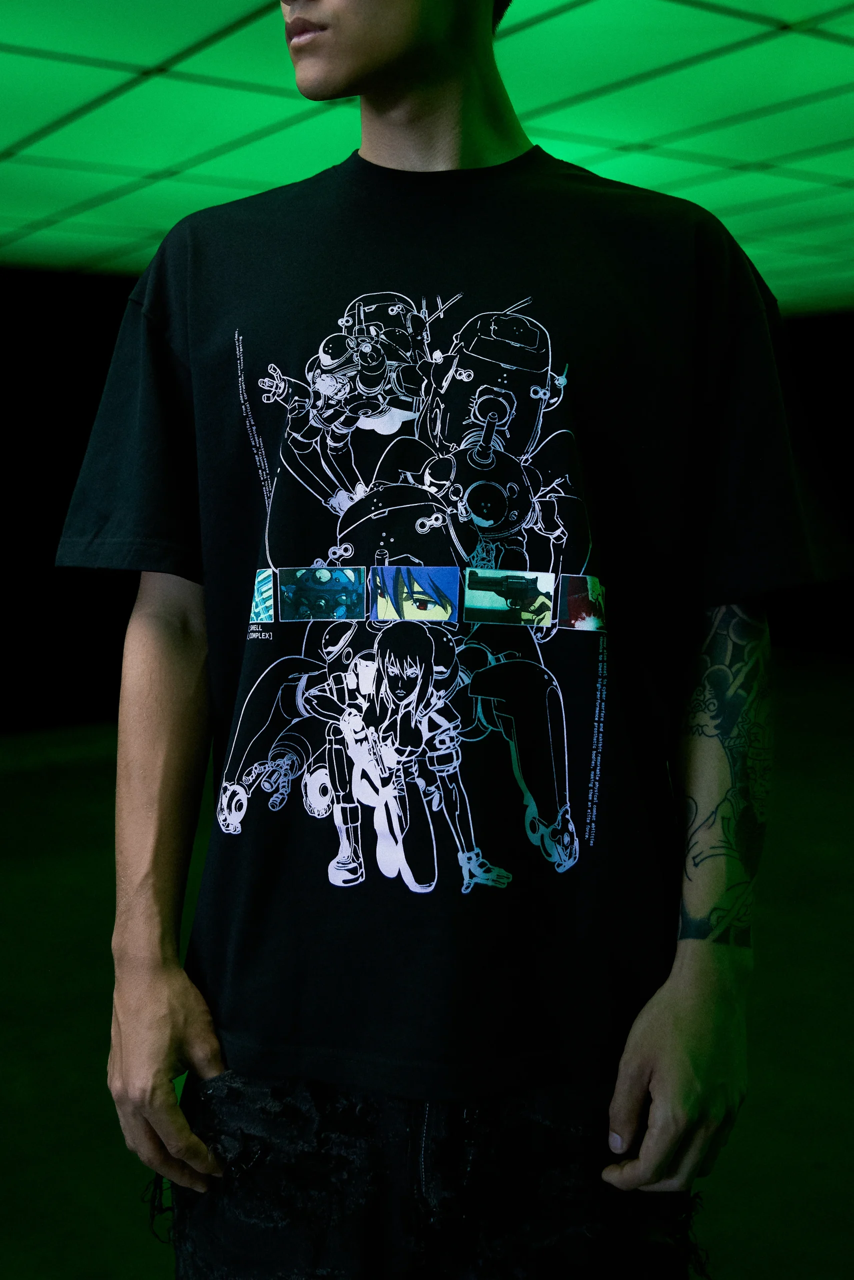 GITS OUTLINE SHIRT (BLACK)