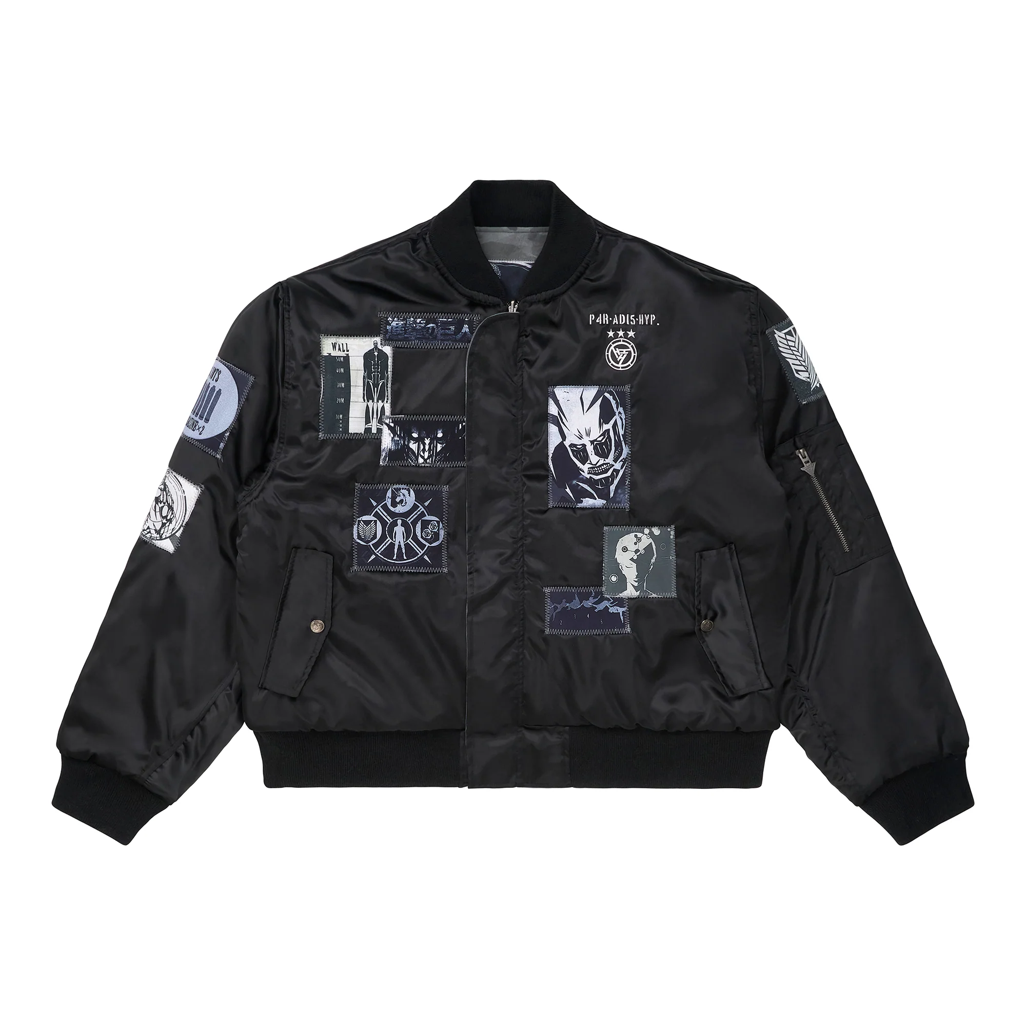 142-aot-eye-catcher-bomber-jacket-black-camo-1.webp AOT EYE CATCHER BOMBER JACKET (BLACK/CAMO)