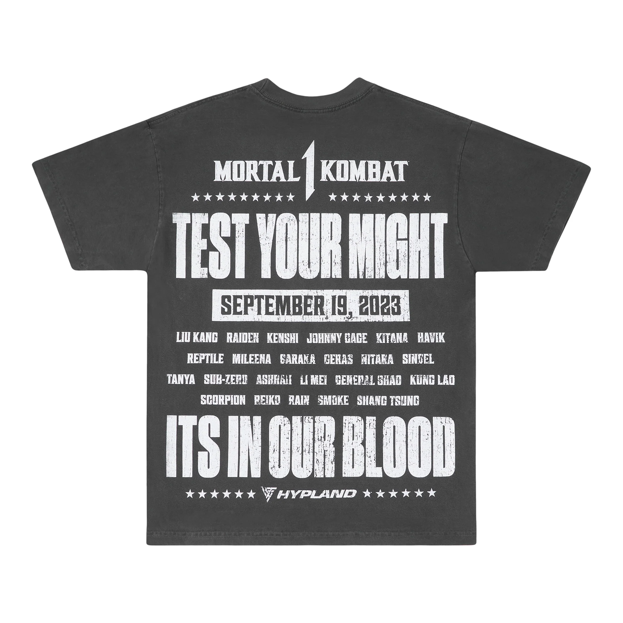 MK LIU KANG SHIRT (VINTAGE BLACK)