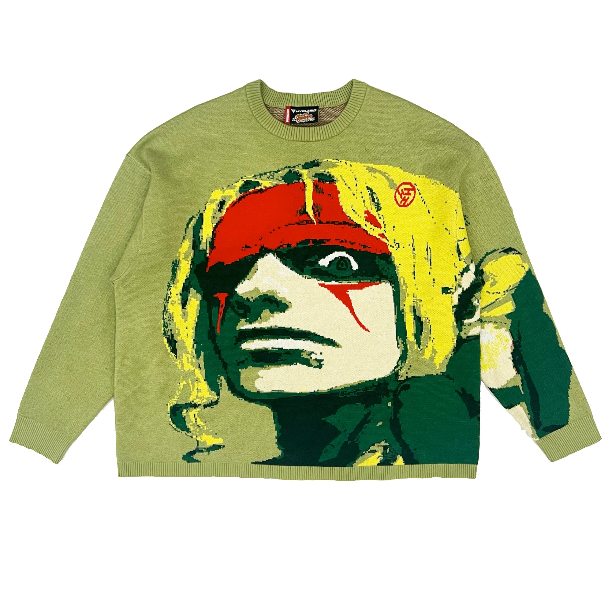 2414-street-fighter-alex-cropped-sweater-green-1.webp STREET FIGHTER ALEX CROPPED SWEATER (GREEN)