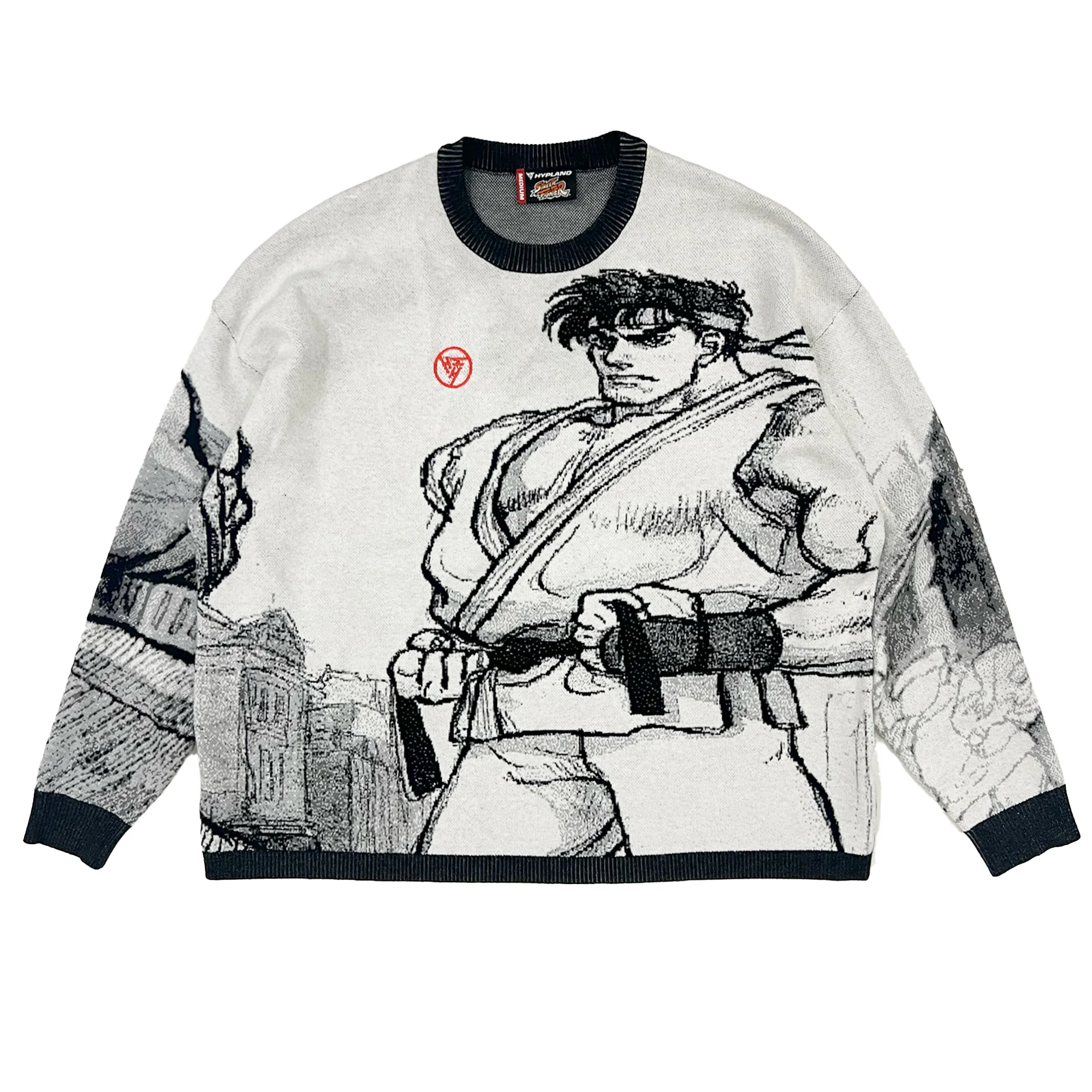 2513-street-fighter-ryu-cropped-sweater-white-1.webp STREET FIGHTER RYU CROPPED SWEATER (WHITE)
