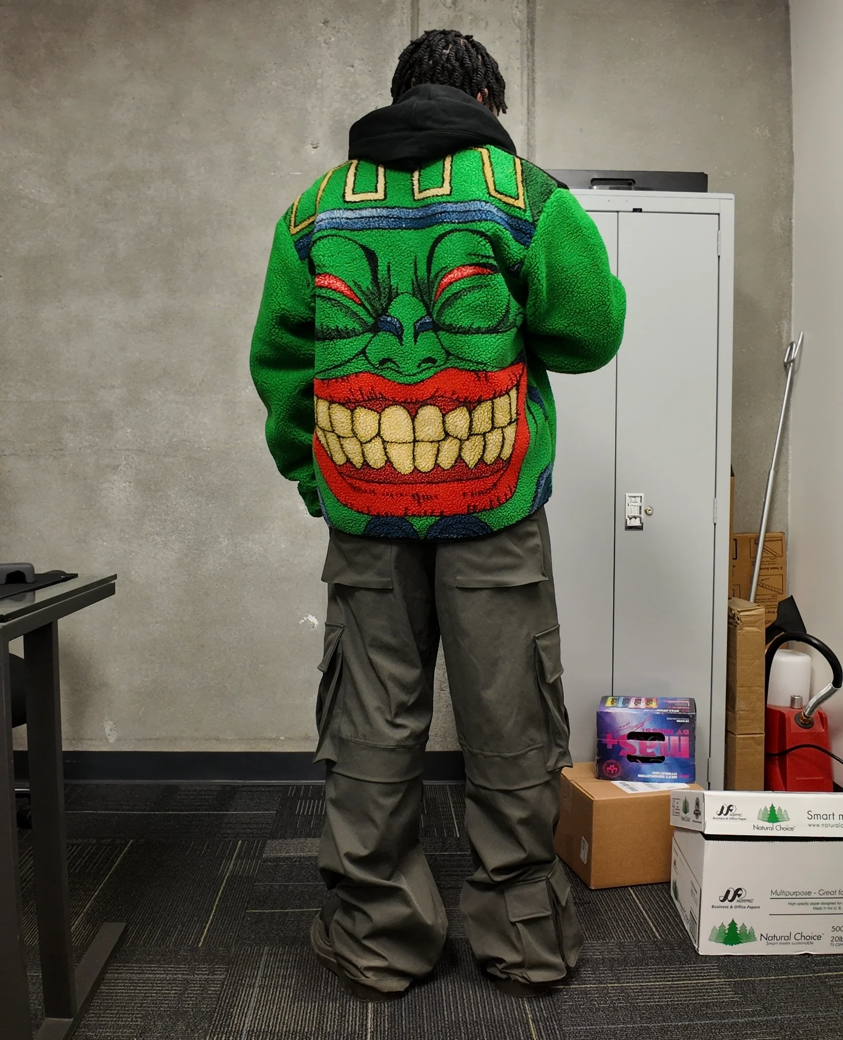 YUGIOH POT OF GREED SHERPA JACKET (GREEN)