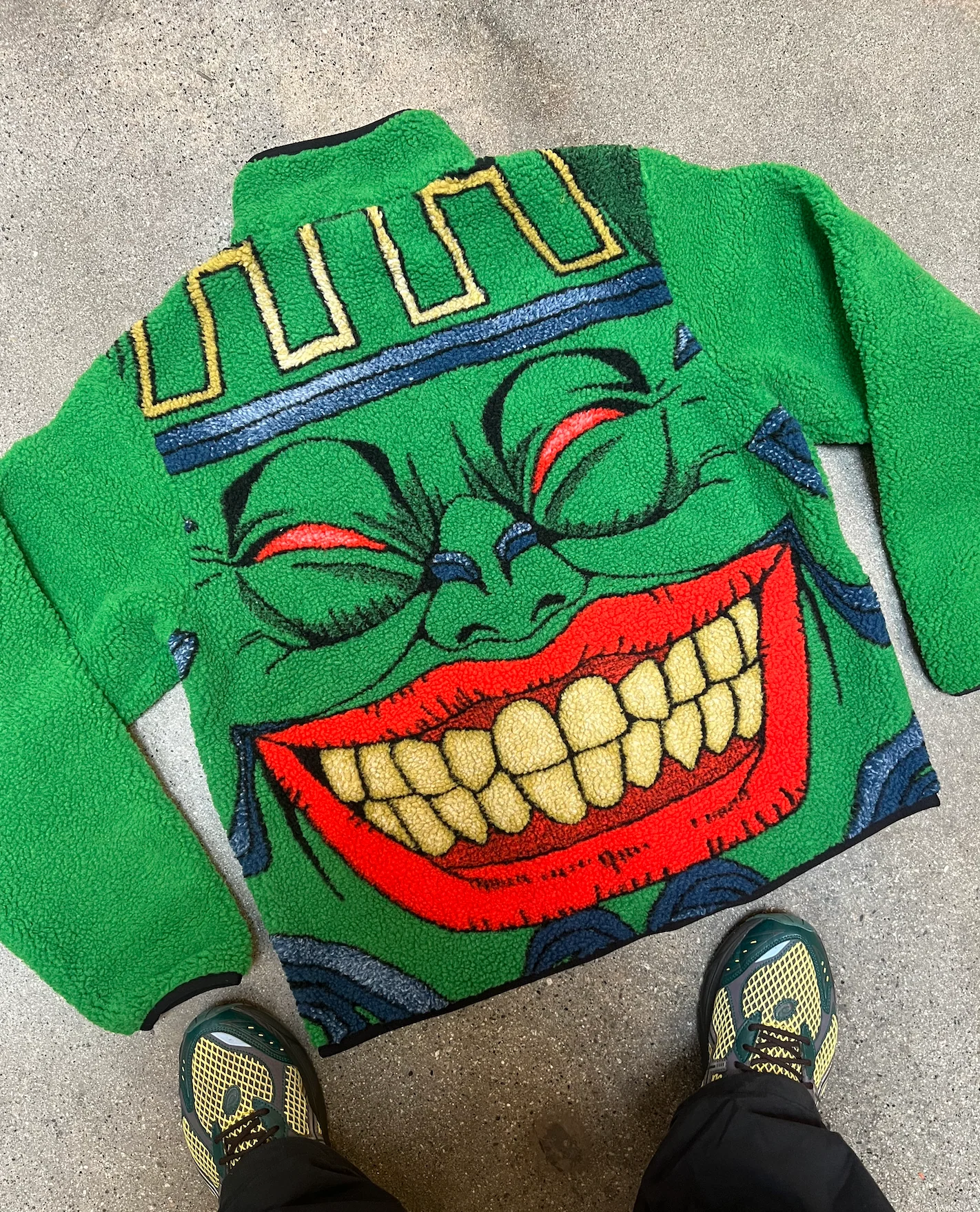 YUGIOH POT OF GREED SHERPA JACKET (GREEN)