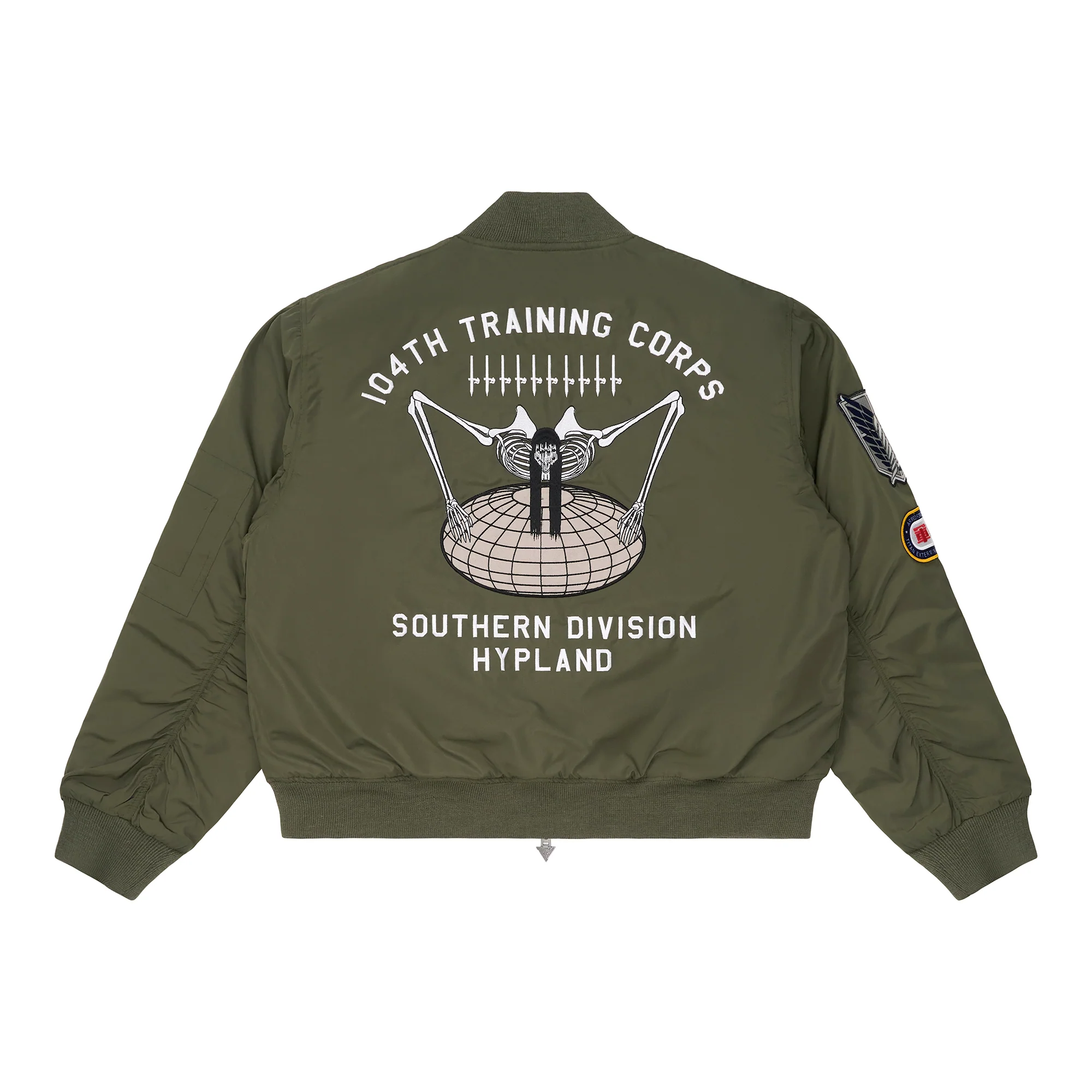AOT TEAM BOMBER JACKET (GREEN)