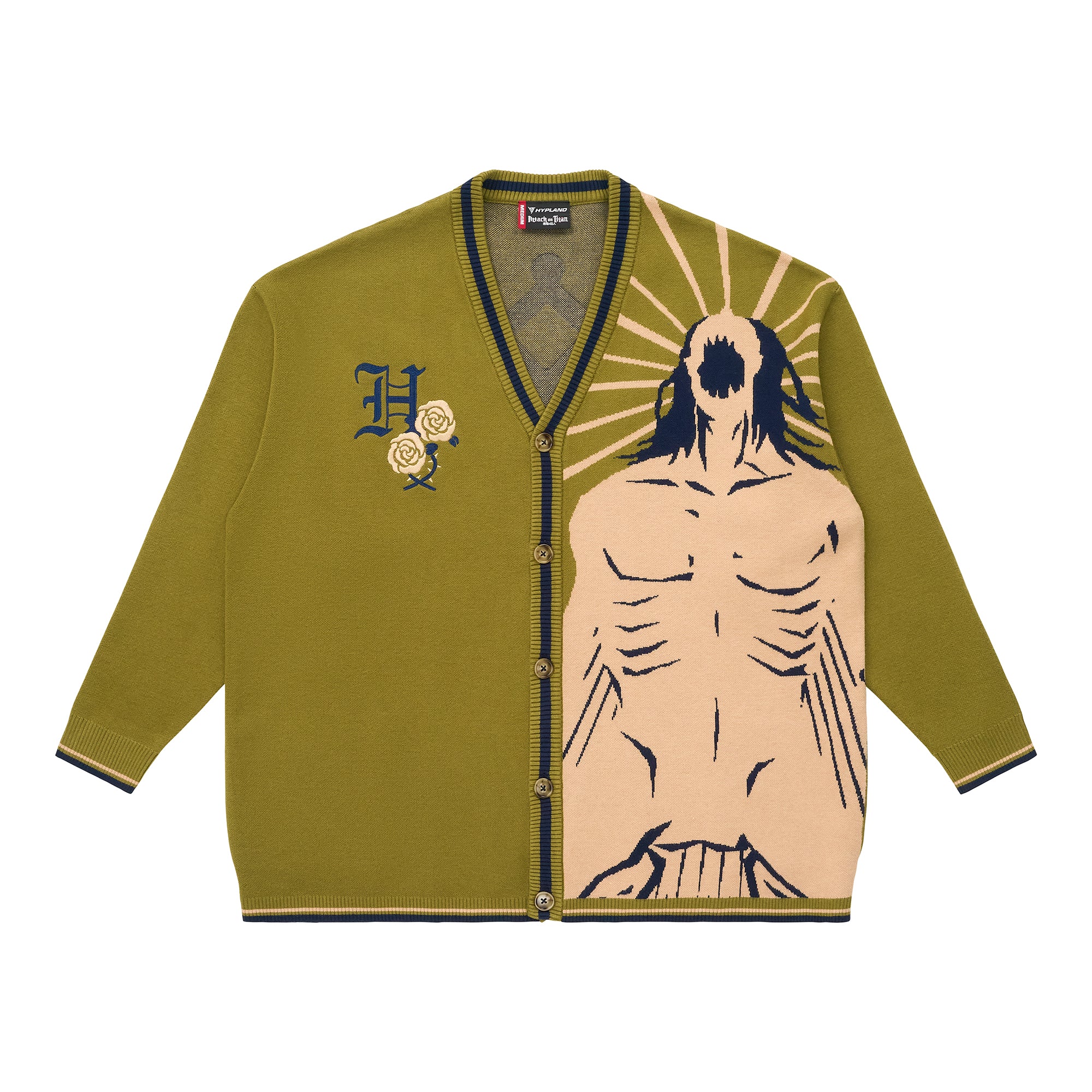 334-aot-titan-roar-cardigan-olive-1.jpg AOT TITAN ROAR CARDIGAN (OLIVE)