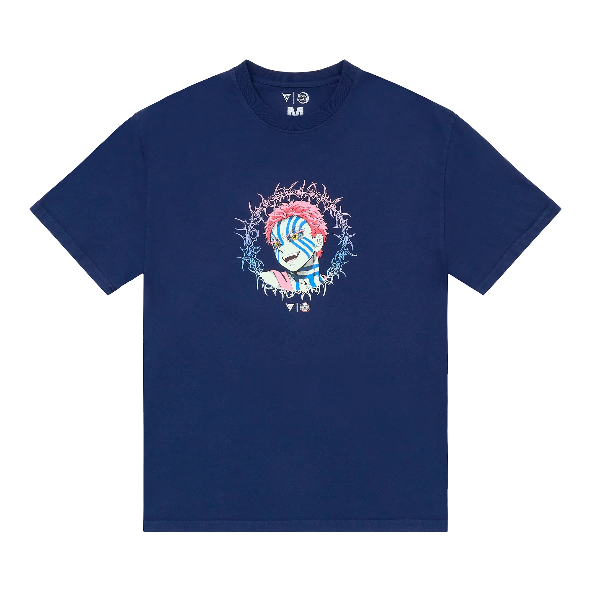 DEMON SLAYER AKAZA THORNS SHIRT (NAVY)