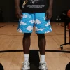 DEMON SLAYER CLOUD MESH SHORTS (POWDER BLUE)