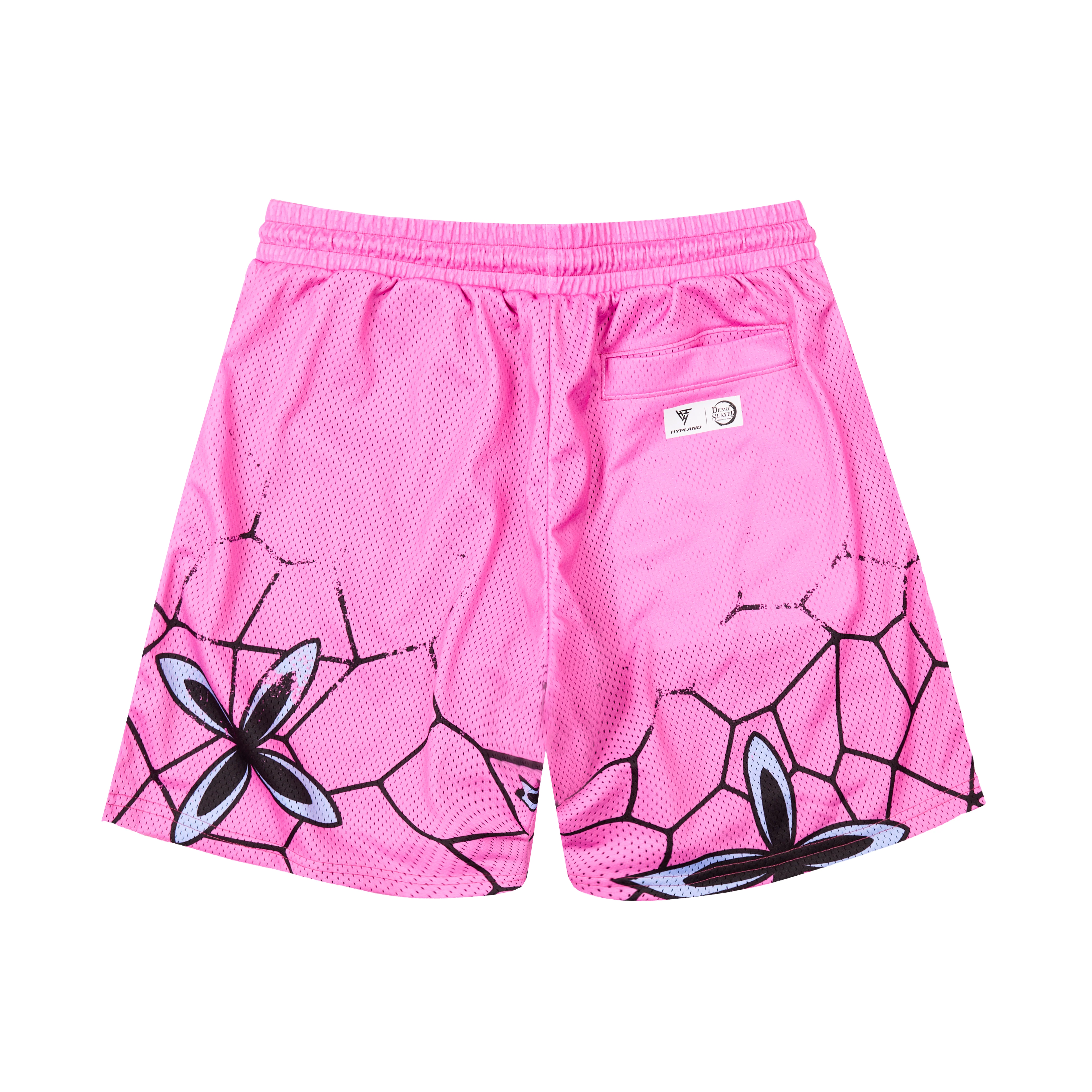 DEMON SLAYER DAKI MESH SHORTS (PINK)