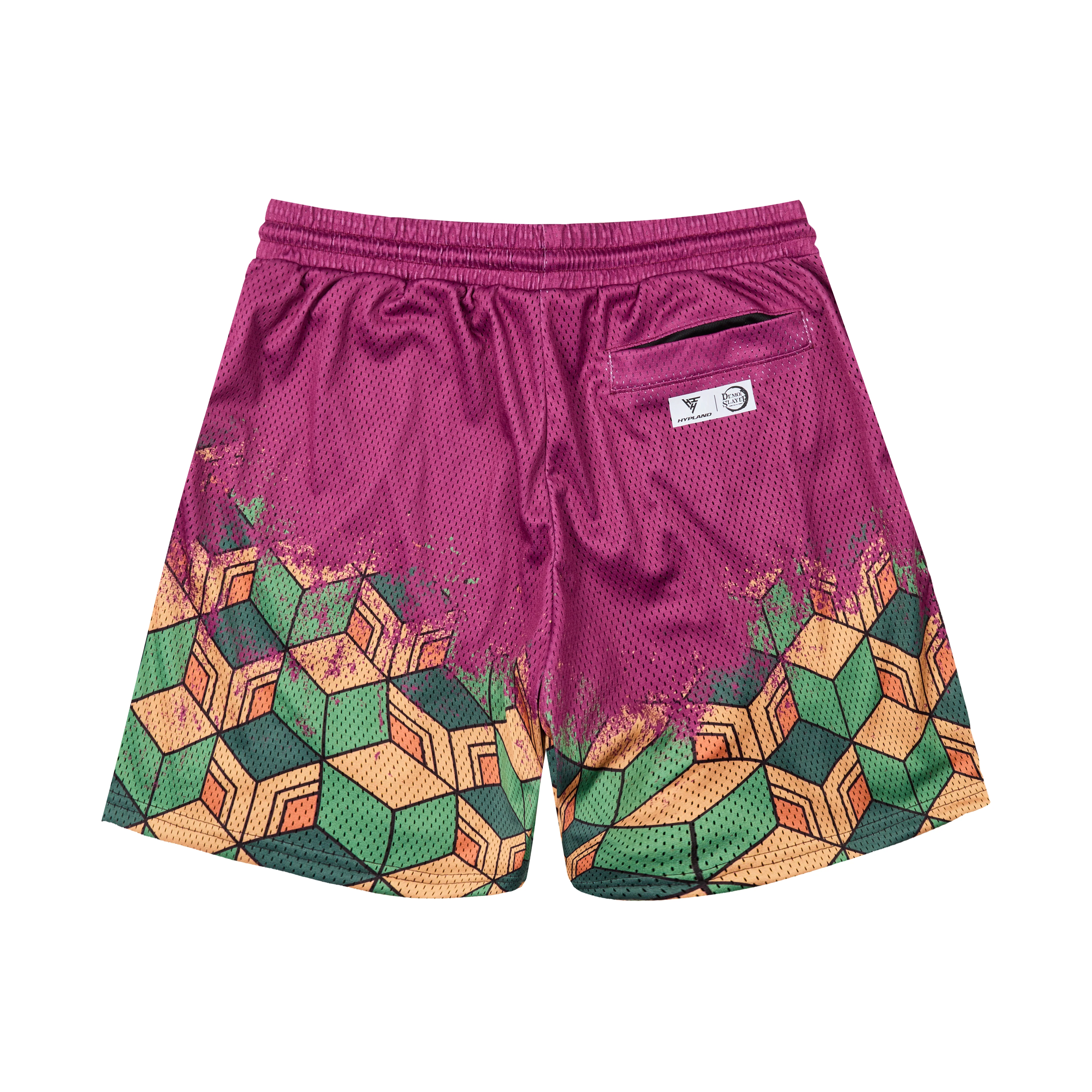 567-demon-slayer-giyu-mesh-shorts-maroon-2.webp DEMON SLAYER GIYU MESH SHORTS (MAROON)