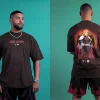 DEMON SLAYER RENGOKU AIR BRUSH SHIRT (CHOCOLATE)