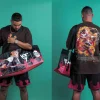 DEMON SLAYER RENGOKU MESH SHORTS (BLACK)