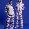 DIGIMON GARURUMON SWEAT PANTS (GREY/BLUE)
