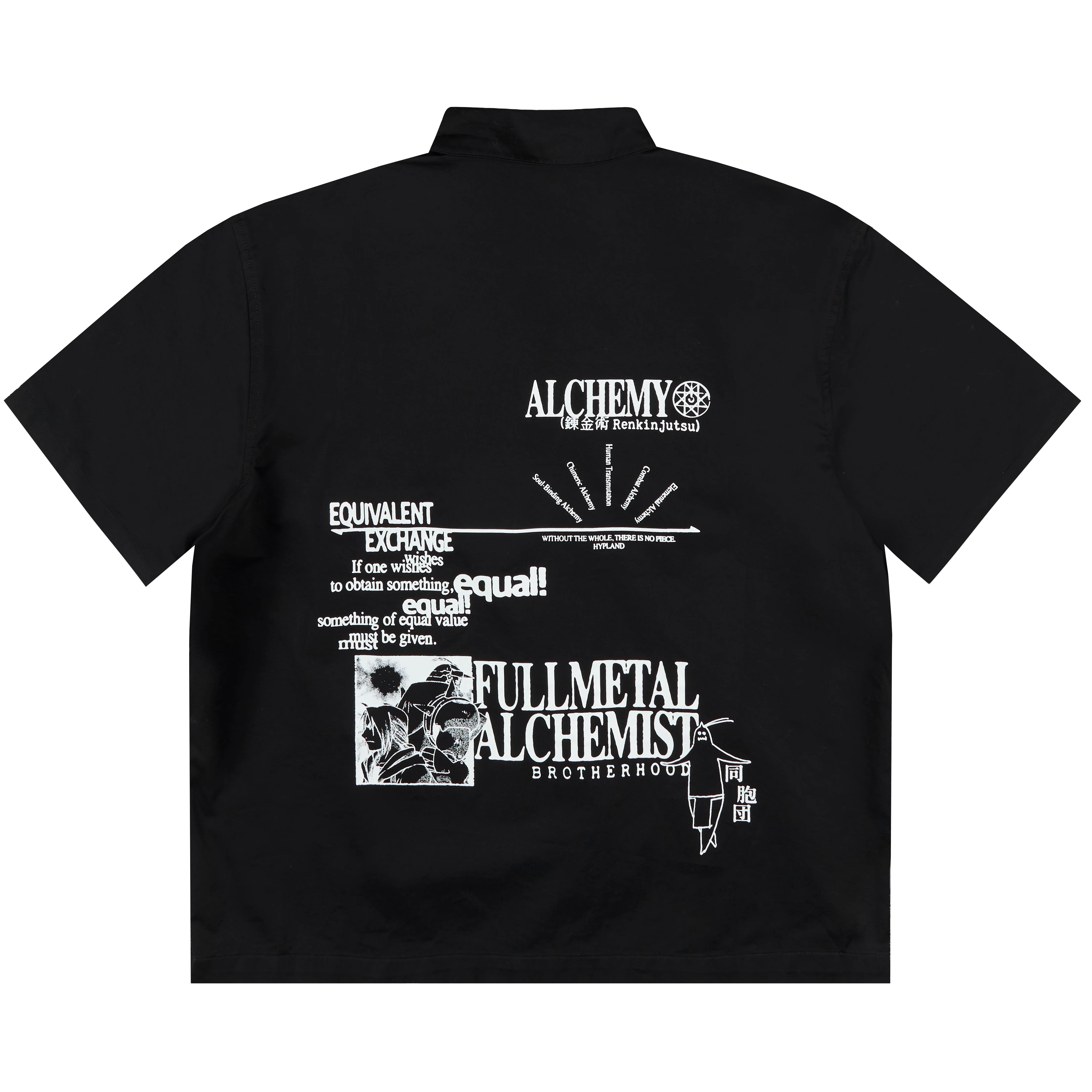 FMAB ALCHEMY BUTTON UP SHIRT (BLACK)